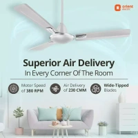 Orient Decorative Gratia Shine HS   1 Star Ceiling Fan - 1200 mm, Silky Silver