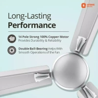 Orient Decorative Gratia Shine HS   1 Star Ceiling Fan - 1200 mm, Silky Silver