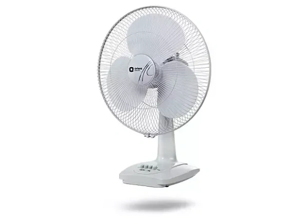 Orient Desk 26 400 mm Table Fan - 400mm, Crystal White