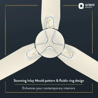 Orient Electric  Jazz Maple Ceiling Fan - 900mm, Pearl Metallic White