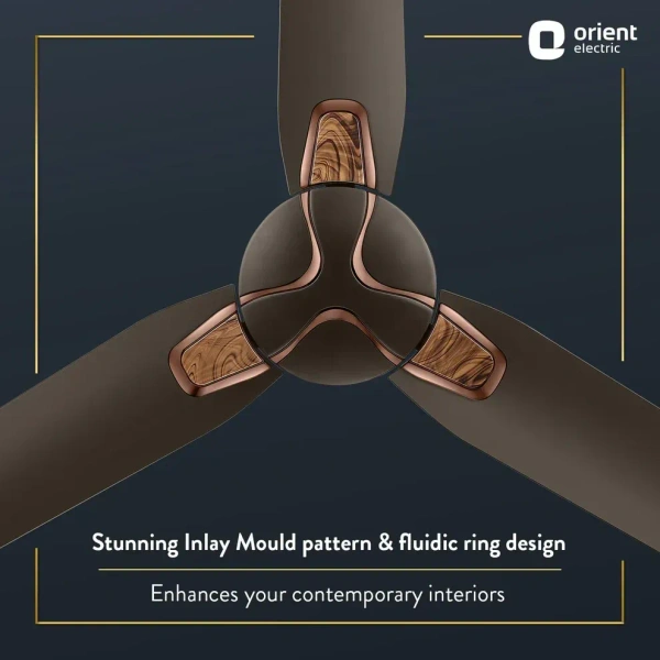 1200MM Jazz Trendz Decorative Ceiling Fan  - 1200 mm, Metallic Bronze Copper