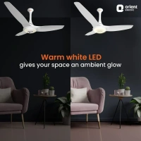 Orient Electric Aerolite 1200 mm 3 Blade Ceiling Fan  (Caramel white, Pack of 1) - 1200 mm, White