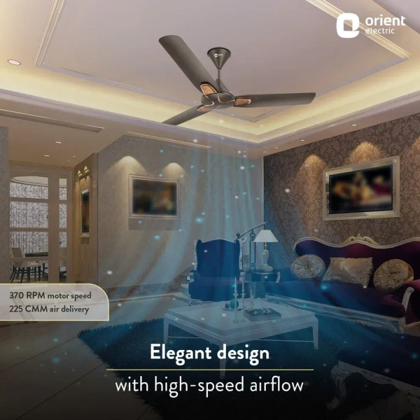 1200MM Jazz Trendz Decorative Ceiling Fan  - 1200 mm, Metallic Bronze Copper