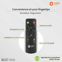 EcoTech Supreme 1200mm Energy Efficient BLDC Ceiling Fan Remote - 1200 mm, white