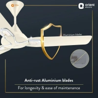 Orient Electric  Jazz Maple Ceiling Fan - 900mm, Pearl Metallic White