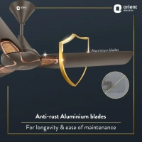 Orient Electric  Jazz Maple Ceiling Fan - 1200 mm, Metallic Bronze Copper