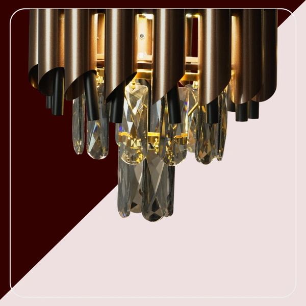 DELAMPS 1207/300 CF +BK  metal chandelier for kitchen , bedroom Two color ( WARM WHITE, WHITE)