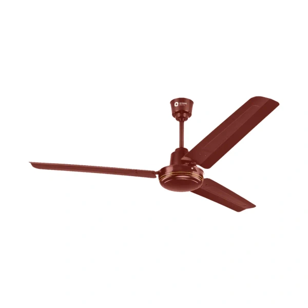 Orient Electric New Breeze Decorative ceiling fan | Ribbed Blades and durable copper motor - 900mm, Brown