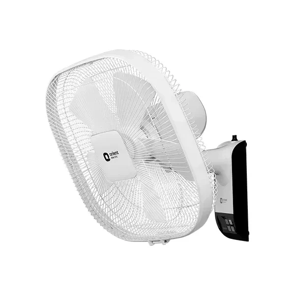 Orient Electric STYLUS 400MM WALL FAN WITH REMOTE HIGH SPEED 400 mm 5 Blade Wall Fan  (WHITE, Pack of 1) - 400mm, White