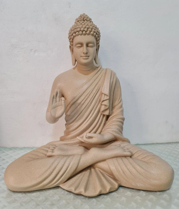 Delamps ARTISTICS Lord Buddha Idol Statue Showpiece for Home Decoration,Office Decor,Garden Decor and Living Room - sandal