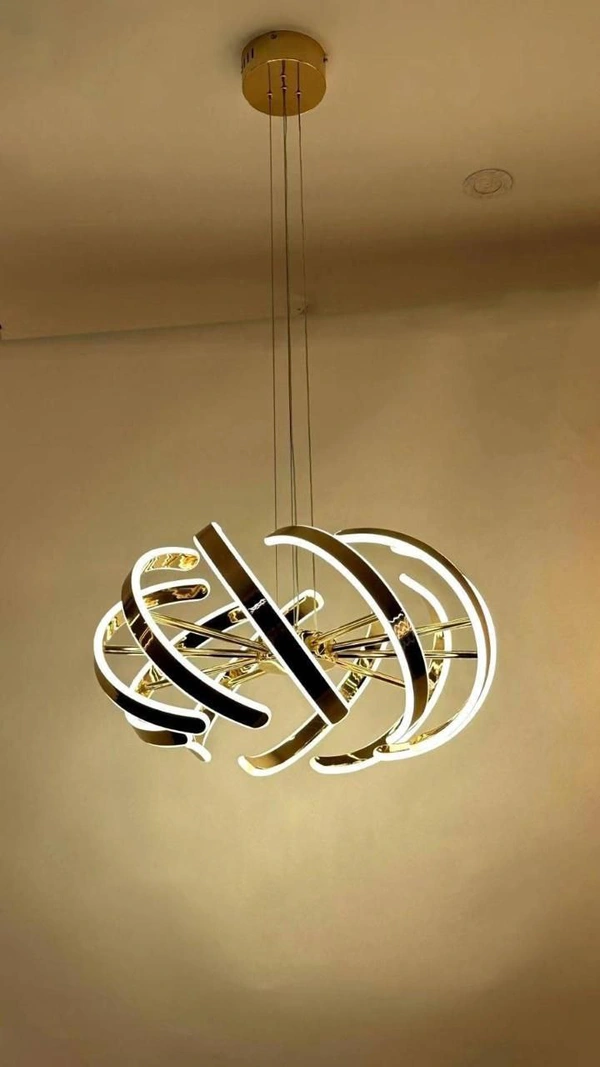 Delamps pendant chandler light body color rose gold  - D600*H300MM, White