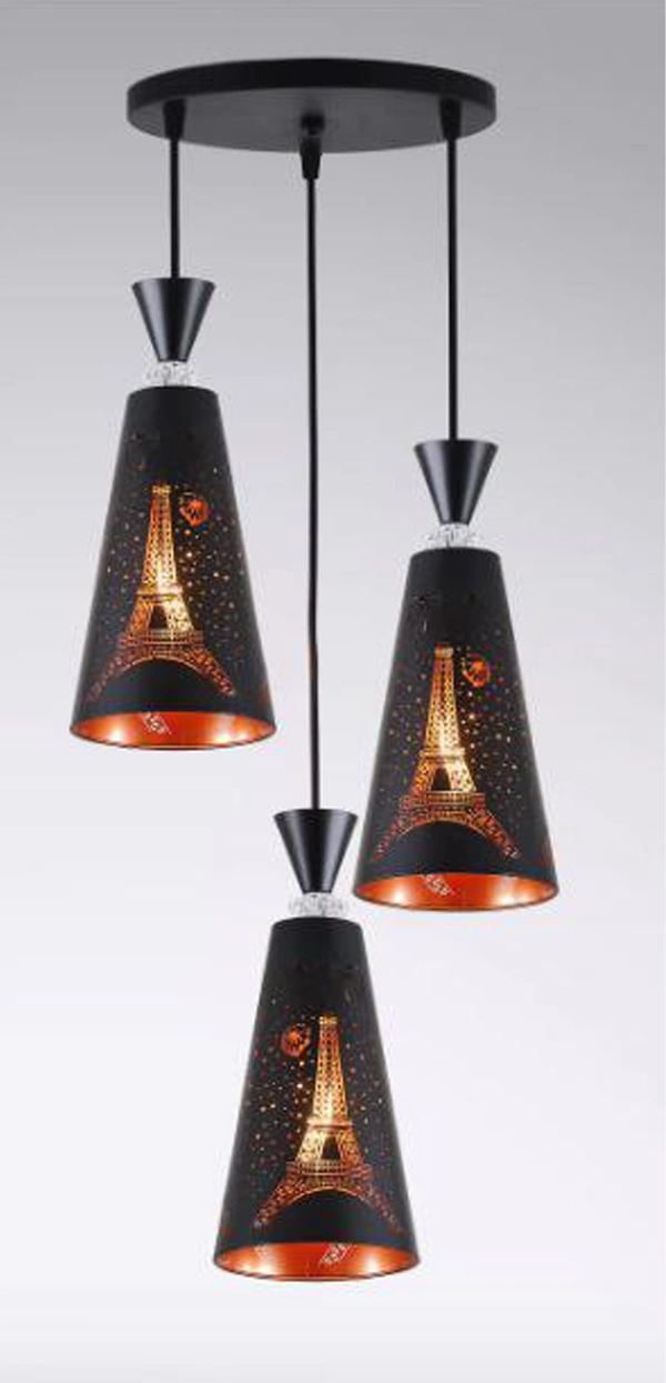Delamps Hanging Lights, Pendant Lamps, Bedroom Hanging Lamps and Living Room Lights  - Black