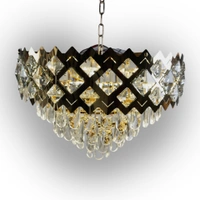DELAMPS 6900/500 mm golden remote control chandelier for drawing room , hall, hotel , restaurant | color changing  three color (6900/500 RD)