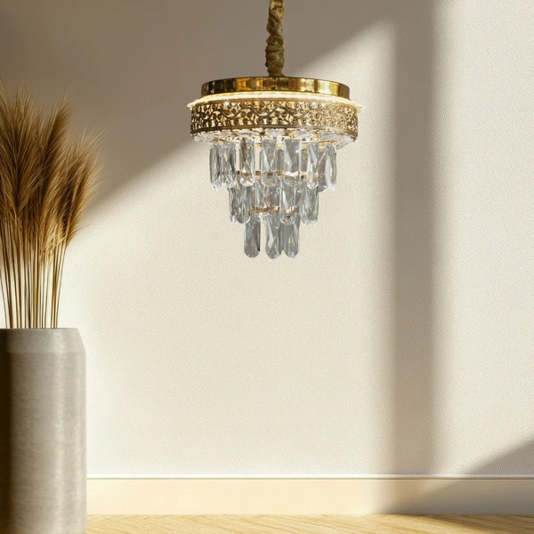DELAMPS T9198/300  medium size golden chandelier for kitchen , bedroom two color (warm white, white)