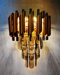 Aluminium And Glass Wall Hanging Chandelier