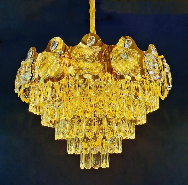 Modern LED 5 Layer Crystal Hanging Jhumer for your Dinning room, hall, hotel , restaurant