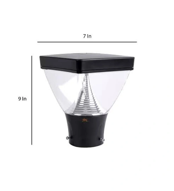 DELAMPS Gate Light for Home gate Main Outdoor lamp Waterproof Front Entrance led Gate Lamps IP65 Aluminium Body Grey Color
