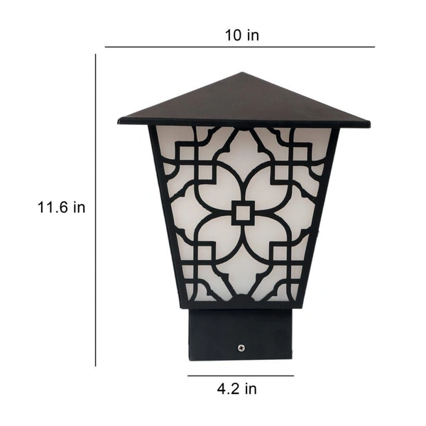 delamps Waterproof Gate Light for home Gate | Front Main Gate, Exterior, Entrence Home, Hotels, Garden, Pillar, Pole, Even a Foyer or entryway Bulb Included - Set of 1