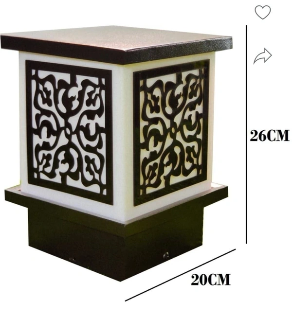 Deco Lighting Gorgeous Looking Design Outdoor Gate Light/Pillar Light/Garden Light (B22, Single)