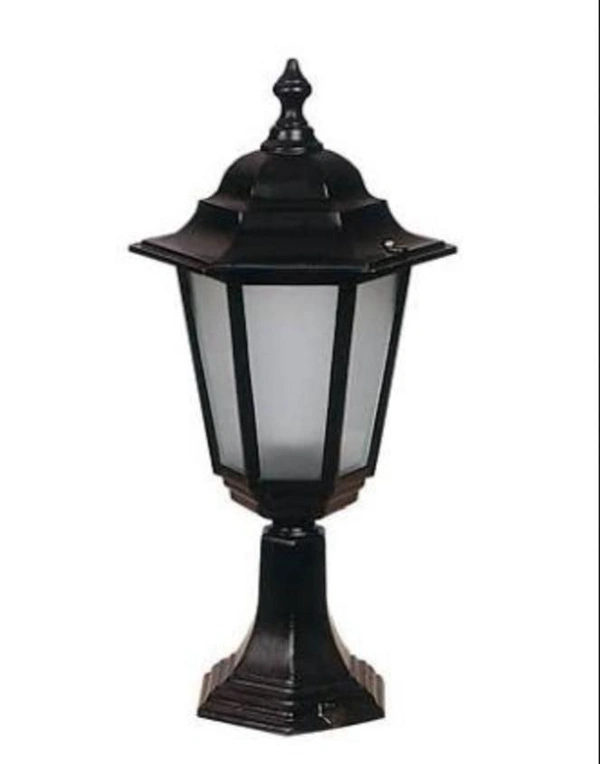 DELAMPS Post Lantern Column Lights Waterproof Die-Casting Aluminium Pedestal Light Exterior Wall Pillar Lamp Classical Elegant Outdoor Fence Table Light Gate Villa Garden Porch Bollard Lighting 