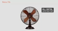 Orient Electric RETRO T16 HS RUBBED BRONZE 400 mm 4 Blade Table Fan  (Rubbed Bronze, Pack of 1) - 400mm, Rubbed Bronze