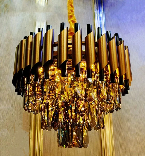 Glass Warm White Lucaris Crystal Of Modern Asia, For Home, Hanging Lamp