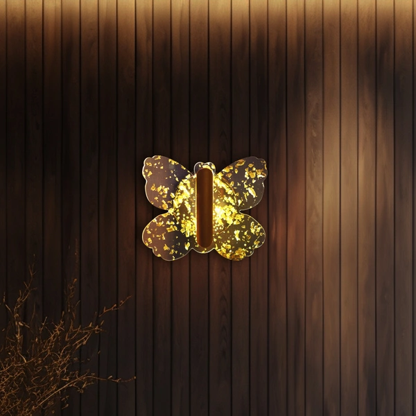 Butterfly golden wall light 2903/1 W/L for bedroom , kitchen, drawing room 3 colour 