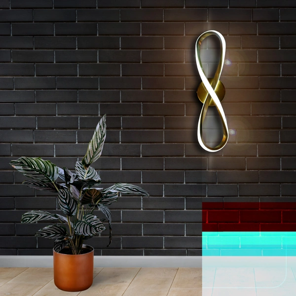 Delamps 8 shape 9602 wall light for bedroom , birthroom, kitchen 2 colour