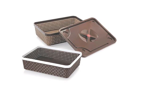 Dune Basket With Lid 444