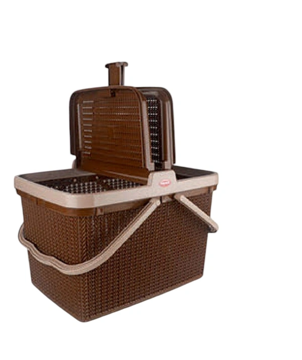 ROPE DUBLE LID BASKET 