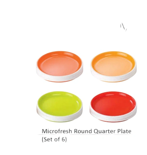 ROUND QUARTER PLATE  6 PCS SET