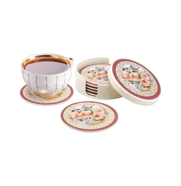 Joyful Marriot Round Coaster Set