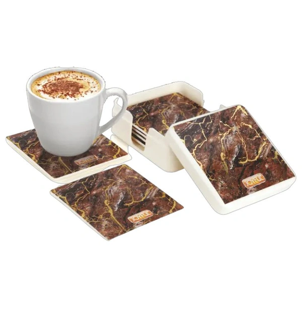 Joyful Marbella Square Coaster Set