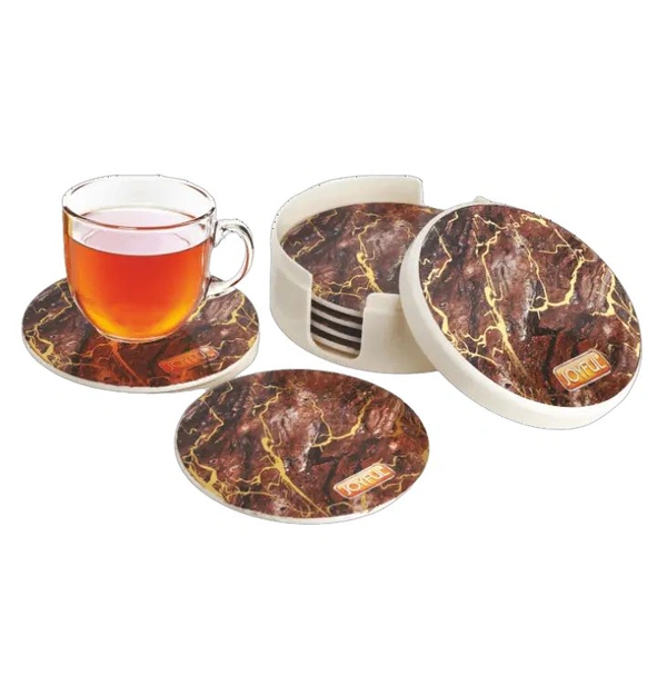 Joyful Marbella Round Coaster Set