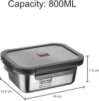 Joyo Maxseafe Rectangle  Container 800 Ml