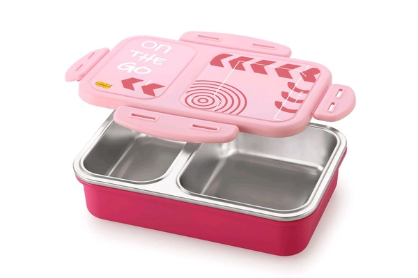 TENKU 2  PARTITION LUNCH BOX PRINTED 550 Ml 
