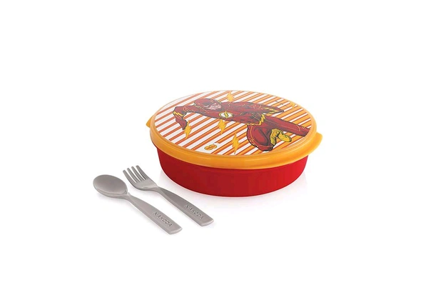 WITTY LUNCH BOX PRINTED ROUND 600 Ml