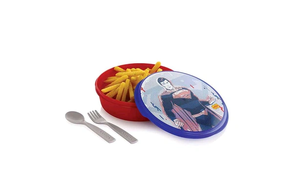 WITTY LUNCH BOX PRINTED ROUND 600 Ml