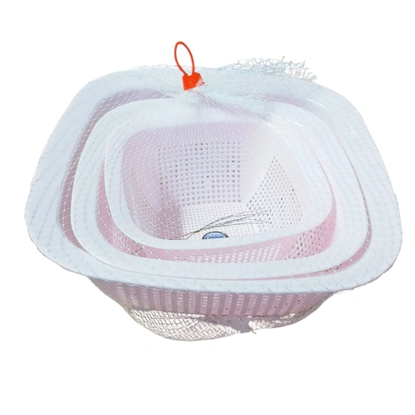Jewel Bravia Square Basket 3 Pc Set 