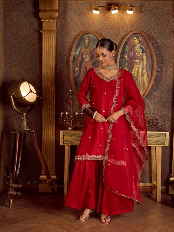 Kurta & Duppata With Plazzo  - S
