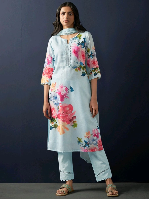 Kurta & Duppata With Plazzo - L