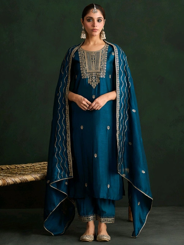 Kurta & Duppata With Plazzo - S