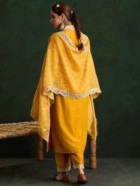 Kurta & Duppata With Plazzo  - M