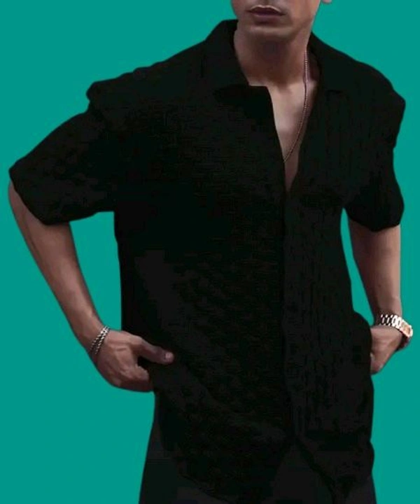 Korean High Quality Febric Tshirt Black