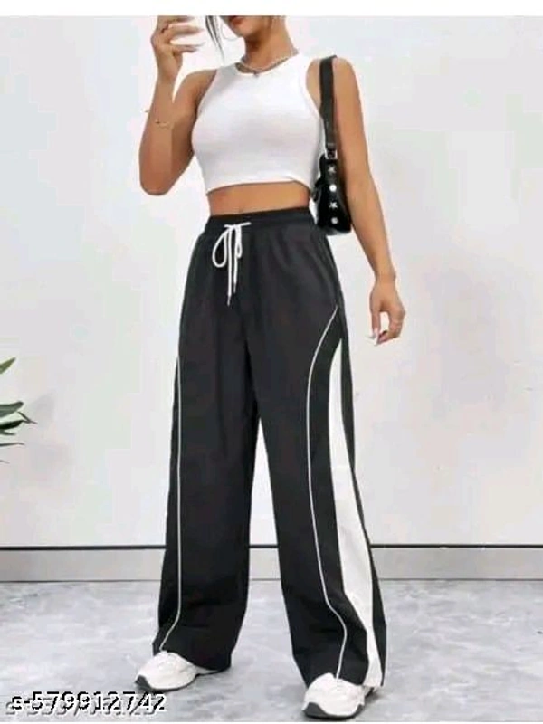Stylish Women Oversized Pent - Black, L