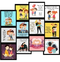Photo Strip Box Love Messages Popup Romantic Gift Box - Gift for Valentine's Day, Birthday, Anniversary - for Girlfriend, Boyfriend, Husband, Wife - Red, 3 X 3 inch