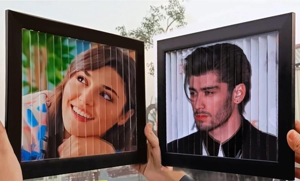 3D illusion photo frame - Black, 8 x 12 inch