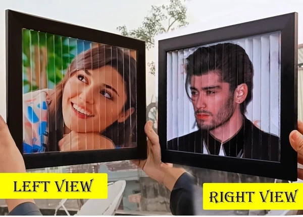 3D illusion photo frame - Black, 8 x 12 inch