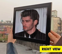 3D illusion photo frame - Black, 8 x 12 inch