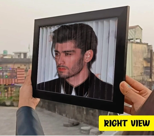 3D illusion photo frame - Black, 8 x 12 inch